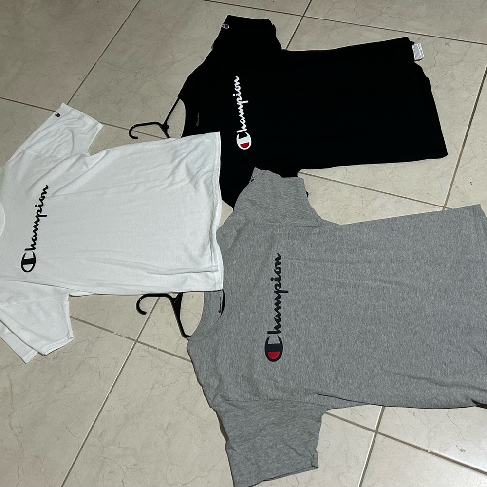 Champion shirts: 3 New & 2 Used